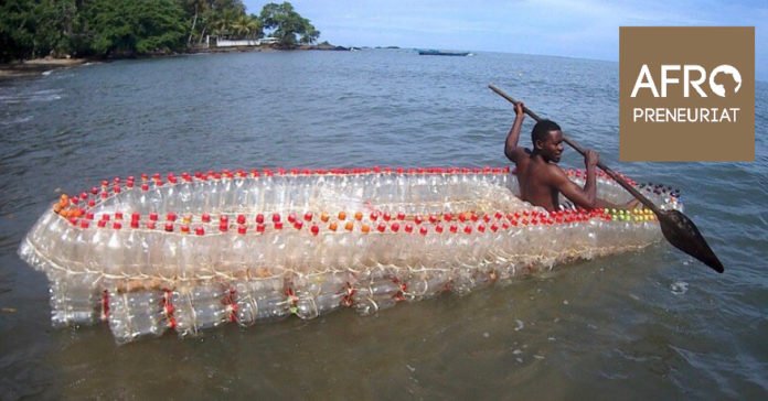Ismael Essome le créateur des pirogues en bouteilles