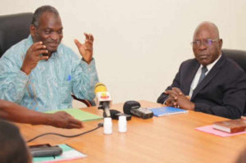 Président de la CENI et le Professeur Djaneye-Boundjou Gbandé