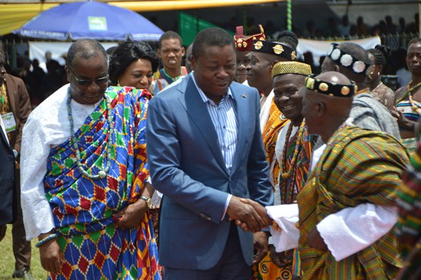 Le chef de l’Etat Faure Essozimna Gnassingbé à la fête d'Ayizan à Tsevié