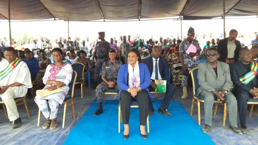 Présidente de l’Assemblée Nationale, Madame Yawa Dzigbodi Tsègan à l'inauguration du marché