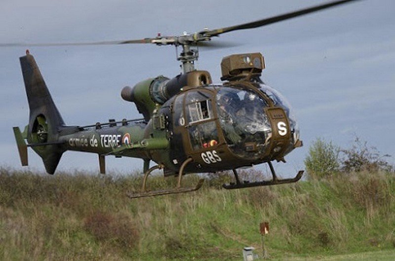 Un hélicoptère Gazelle de l'armée française