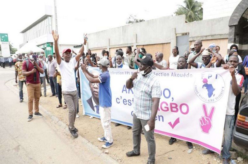 Les partisans de Gbagbo