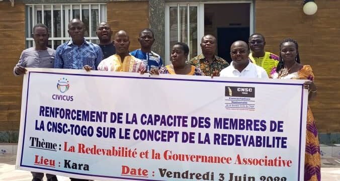La CNSC Togo sensibilise la société civile sur l’importance de la redevabilité grâce à CIVICUS AGNA