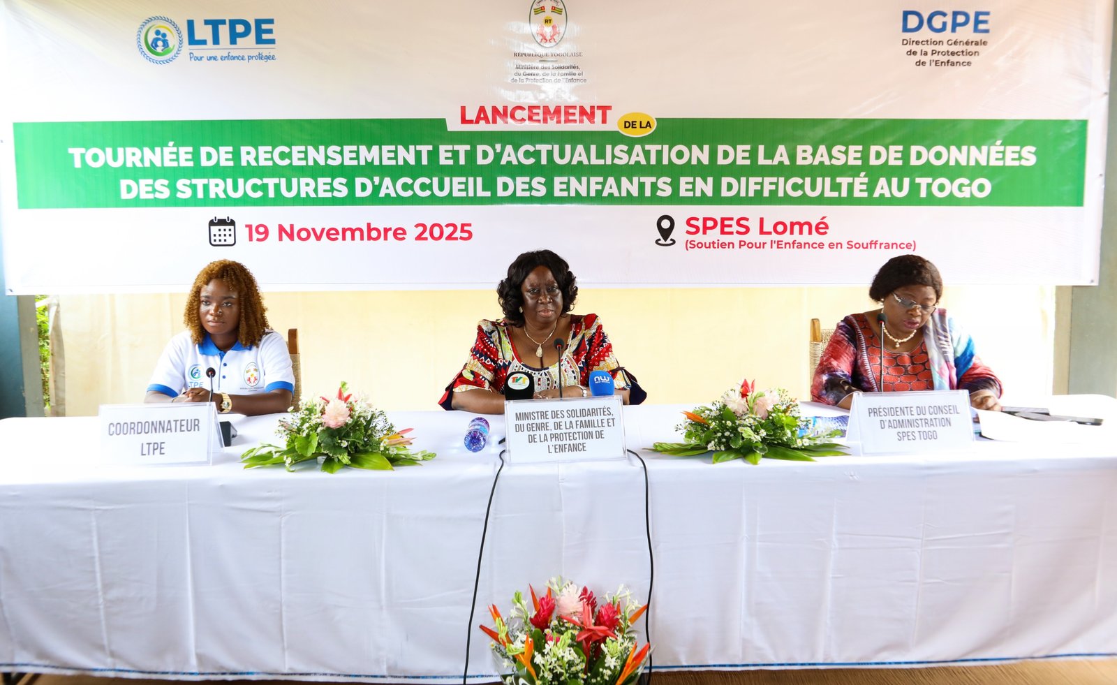 Togo/LTPE : Lancement de la tournée nationale de recensement des structures d’accueil des enfants vulnérables